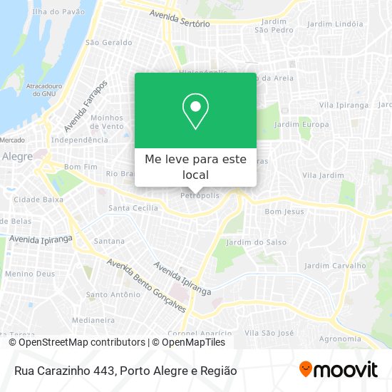 Rua Carazinho 443 mapa