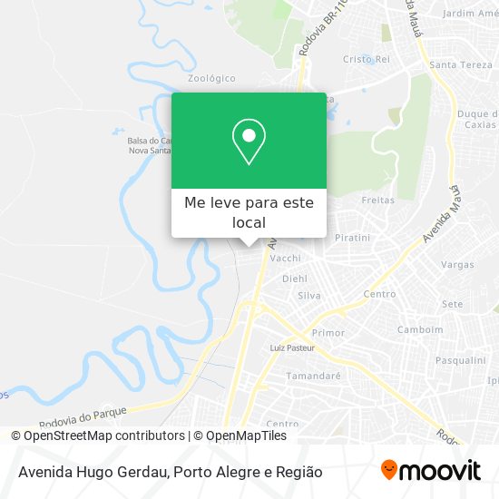 Avenida Hugo Gerdau mapa