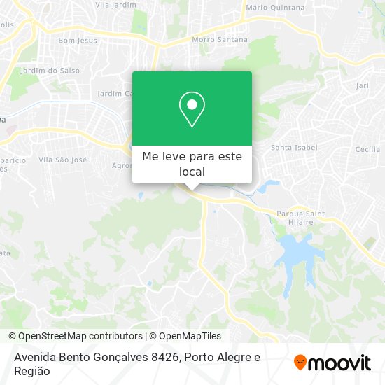 Avenida Bento Gonçalves 8426 mapa