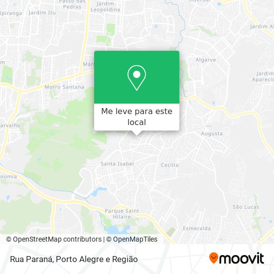 Rua Paraná mapa