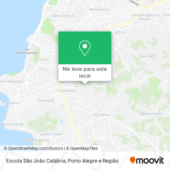 Escola São João Calábria mapa