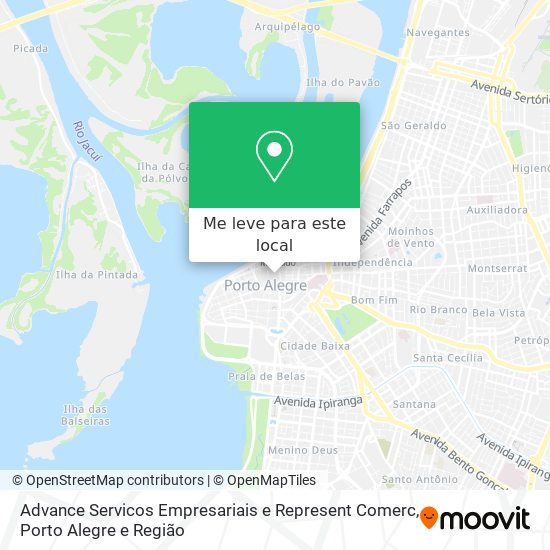 Advance Servicos Empresariais e Represent Comerc mapa