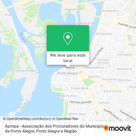Apmpa - Associação dos Procuradores do Município de Porto Alegre mapa