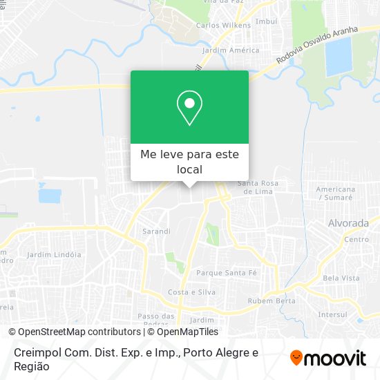 Creimpol Com. Dist. Exp. e Imp. mapa