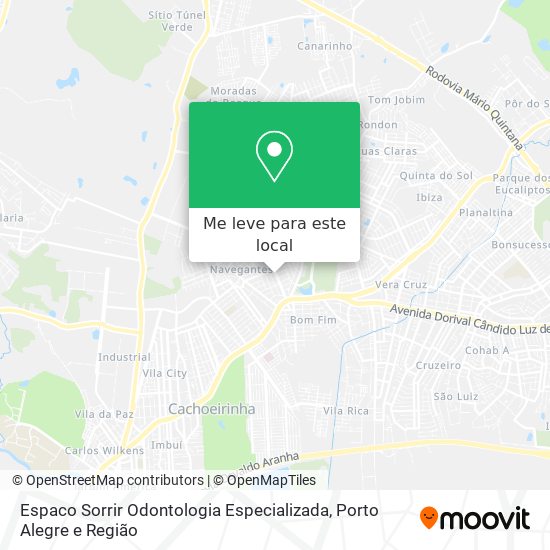 Espaco Sorrir Odontologia Especializada mapa