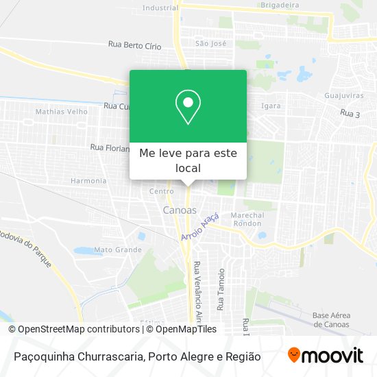 Paçoquinha Churrascaria mapa