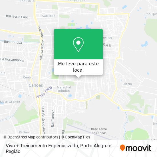 Viva + Treinamento Especializado mapa