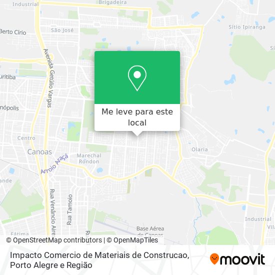 Impacto Comercio de Materiais de Construcao mapa