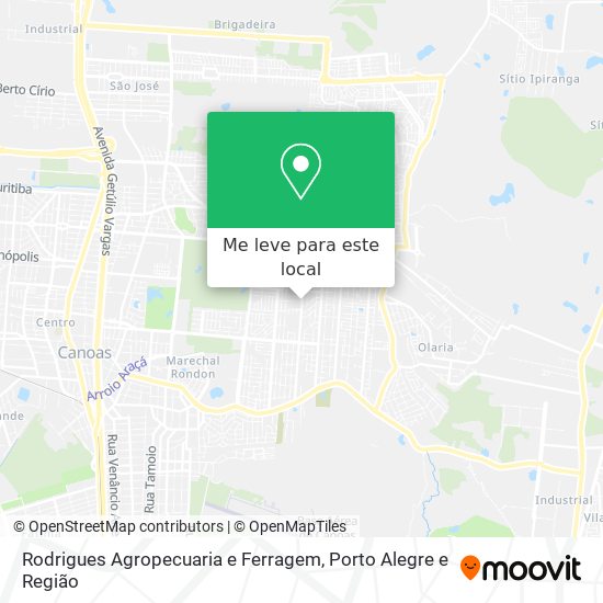 Rodrigues Agropecuaria e Ferragem mapa