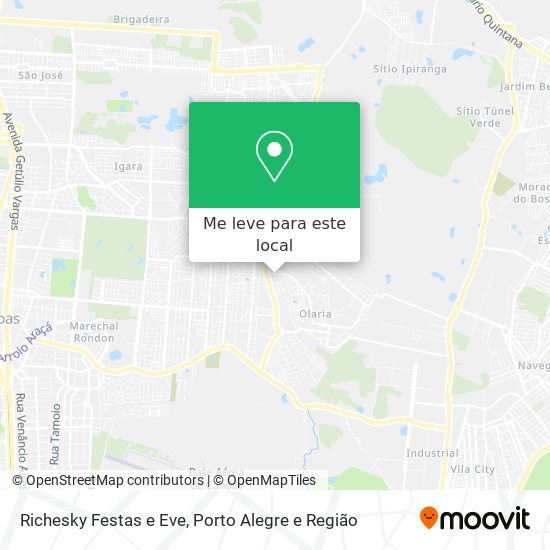 Richesky Festas e Eve mapa