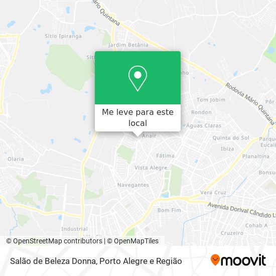 Salão de Beleza Donna mapa