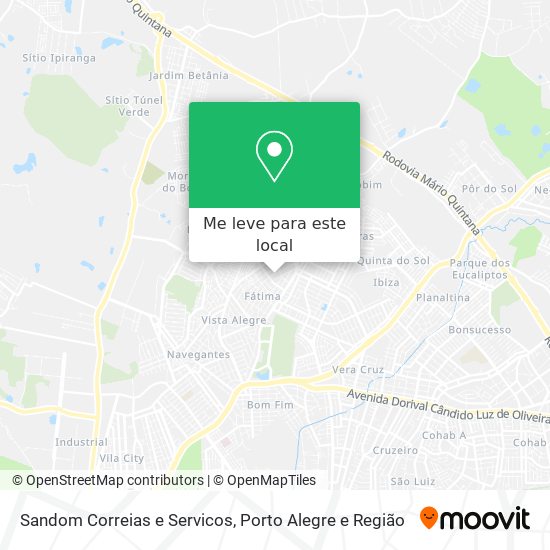 Sandom Correias e Servicos mapa