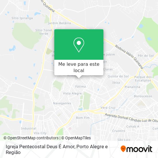 Igreja Pentecostal Deus É Amor mapa