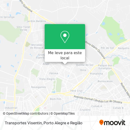 Transportes Visentin mapa