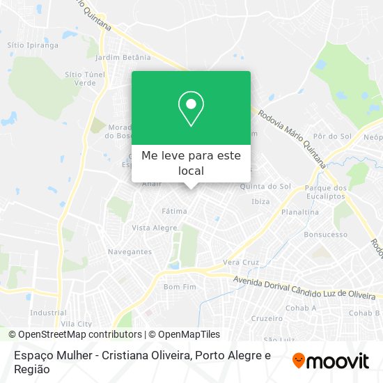 Espaço Mulher - Cristiana Oliveira mapa