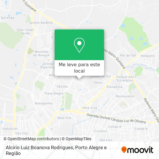 Alcirio Luiz Boanova Rodrigues mapa