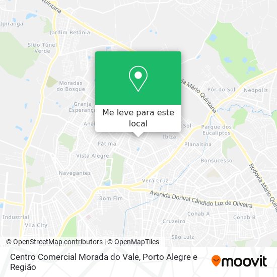 Centro Comercial Morada do Vale mapa