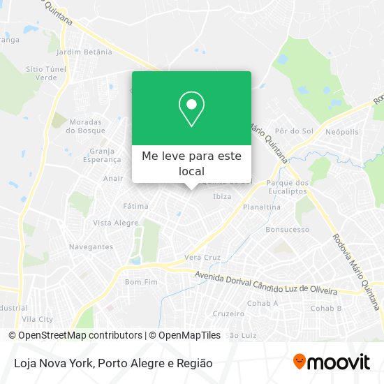 Loja Nova York mapa