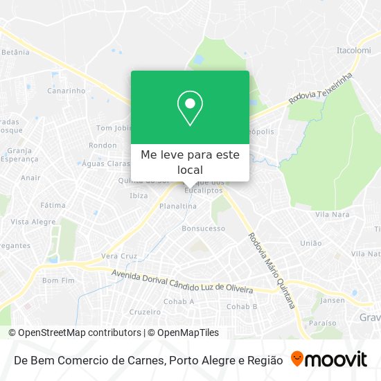 De Bem Comercio de Carnes mapa