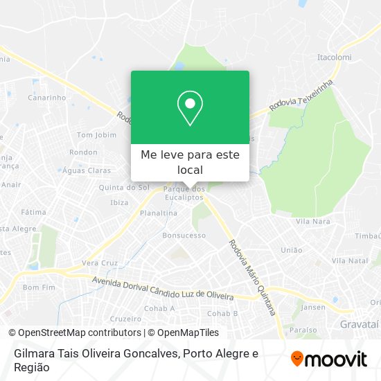 Gilmara Tais Oliveira Goncalves mapa