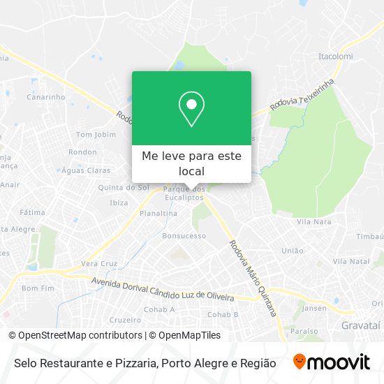 Selo Restaurante e Pizzaria mapa