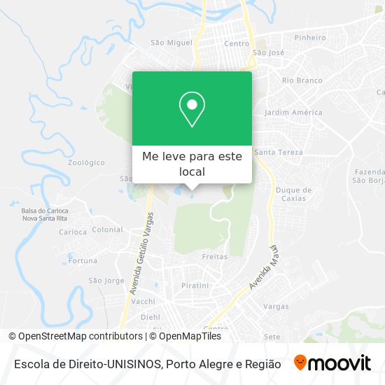 Escola de Direito-UNISINOS mapa