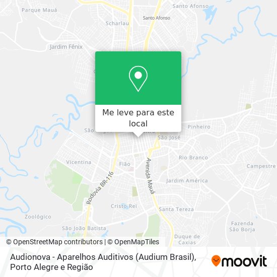 Audionova - Aparelhos Auditivos (Audium Brasil) mapa