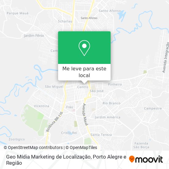 Geo Mídia Marketing de Localização mapa