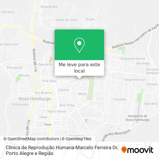 Clínica de Reprodução Humana-Marcelo Ferreira Dr mapa