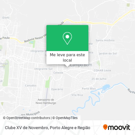 Clube XV de Novembro mapa