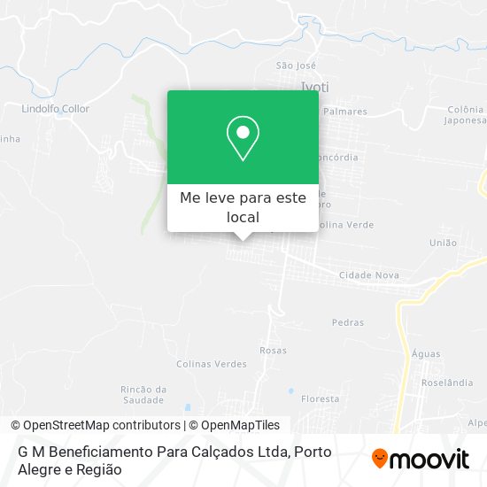 G M Beneficiamento Para Calçados Ltda mapa