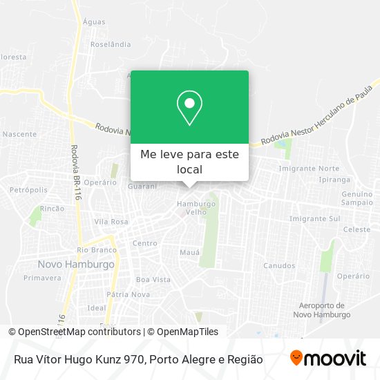 Rua Vítor Hugo Kunz 970 mapa