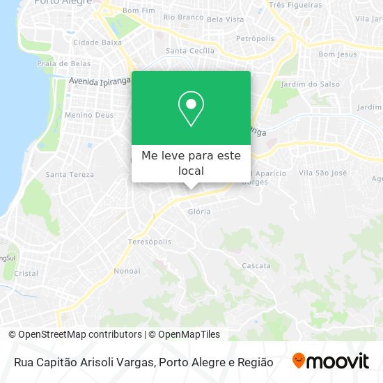 Rua Capitão Arisoli Vargas mapa