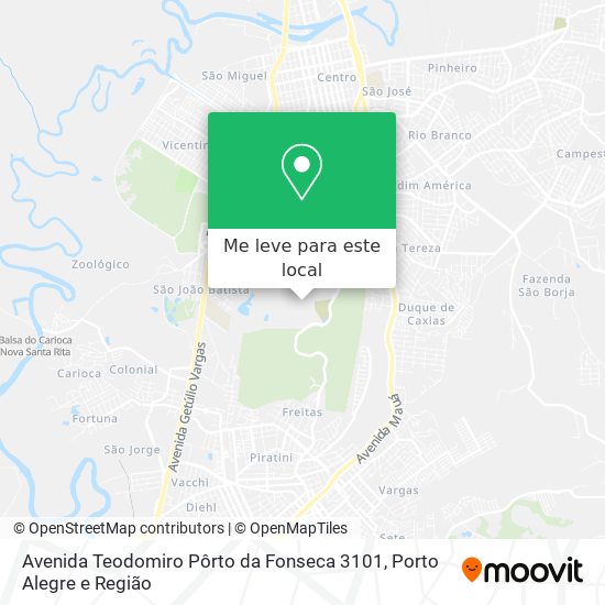 Avenida Teodomiro Pôrto da Fonseca 3101 mapa