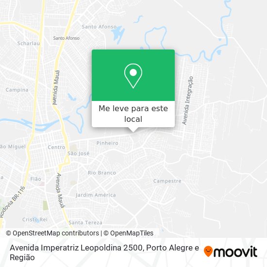 Avenida Imperatriz Leopoldina 2500 mapa