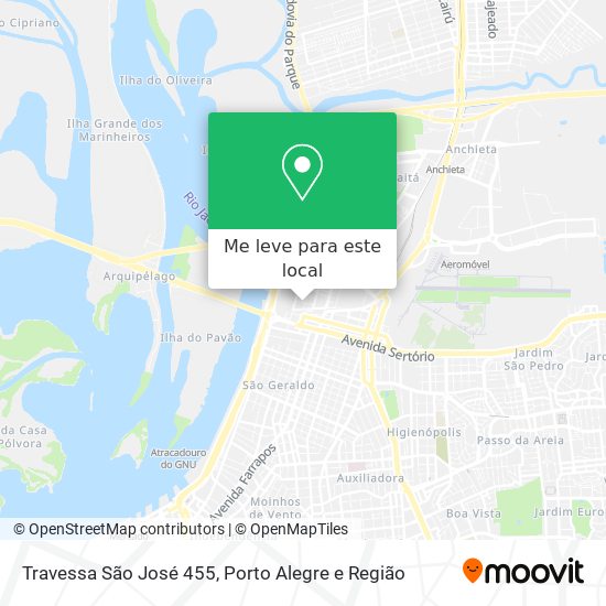 Travessa São José 455 mapa