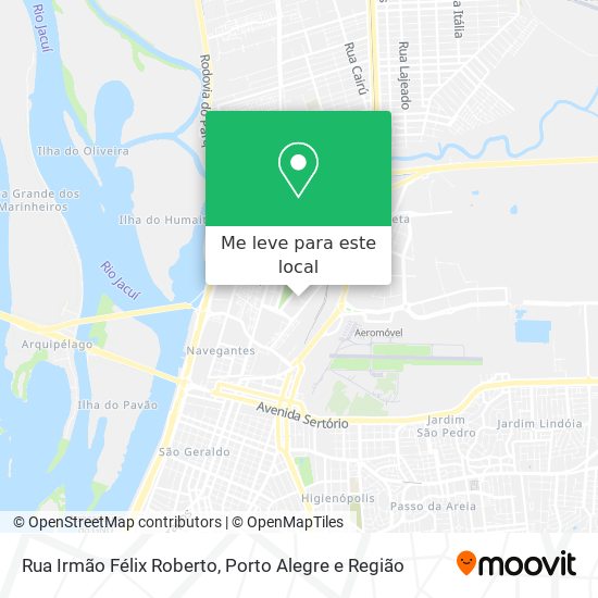 Rua Irmão Félix Roberto mapa