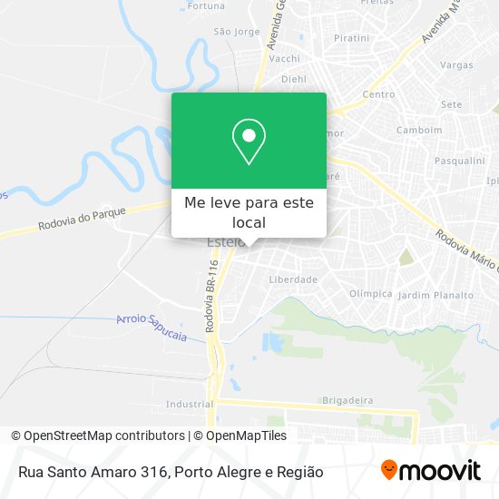 Rua Santo Amaro 316 mapa