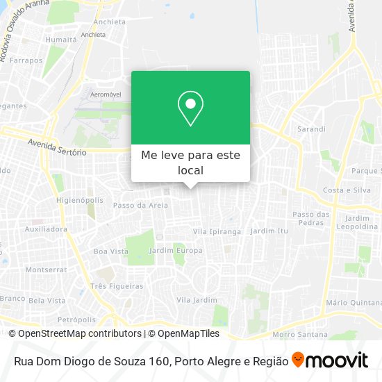 Rua Dom Diogo de Souza 160 mapa