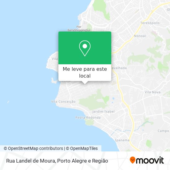 Rua Landel de Moura mapa