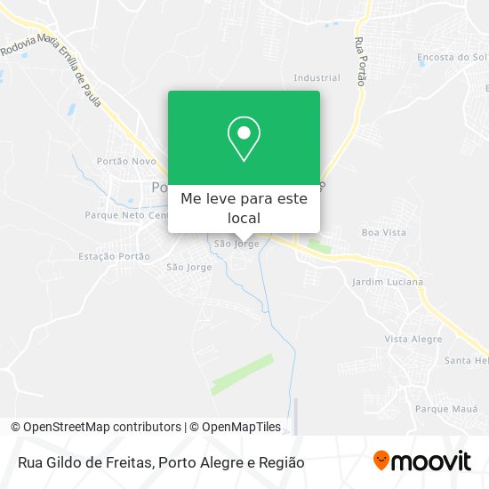 Rua Gildo de Freitas mapa