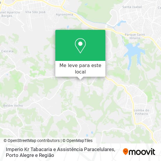 Imperio Kr Tabacaria e Assistência Paracelulares mapa