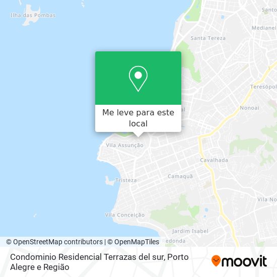 Condominio Residencial Terrazas del sur mapa