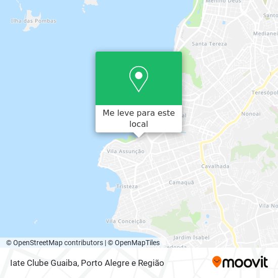 Iate Clube Guaiba mapa