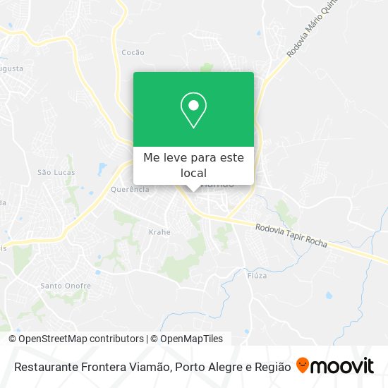 Restaurante Frontera Viamão mapa