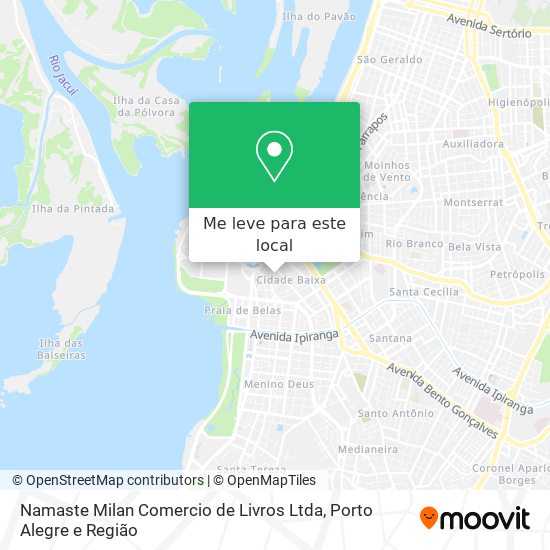 Namaste Milan Comercio de Livros Ltda mapa