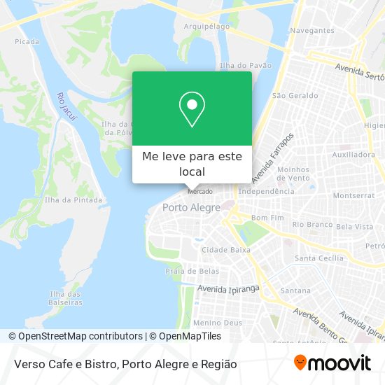 Verso Cafe e Bistro mapa