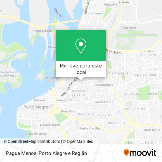 Pague Menos mapa