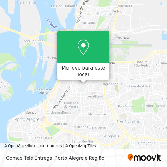 Comas Tele Entrega mapa