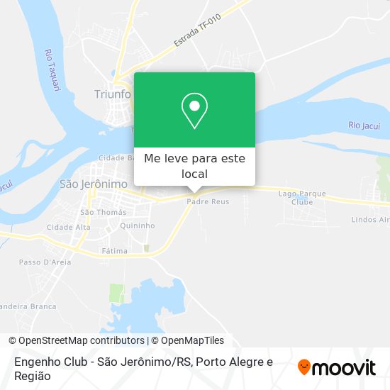 Engenho Club - São Jerônimo/RS mapa